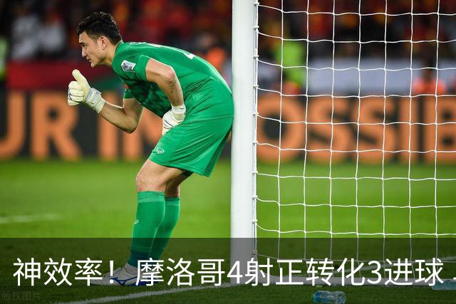 神效率！摩洛哥4射正转化3进球 乌纳希0.23预期进2球